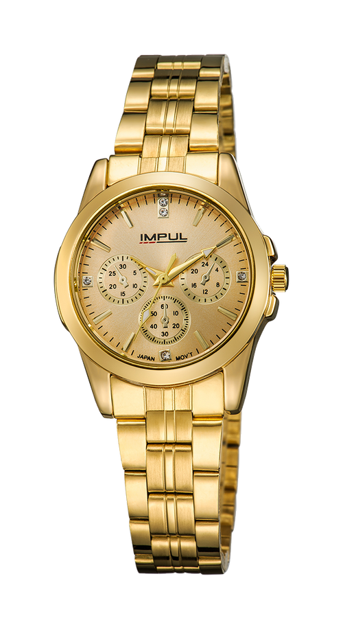 IMPUL Classic Ladies gold green