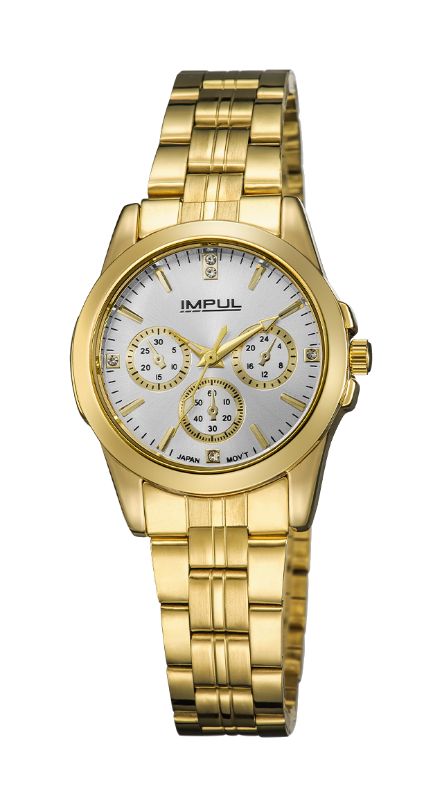 IMPUL Classic Ladies gold white