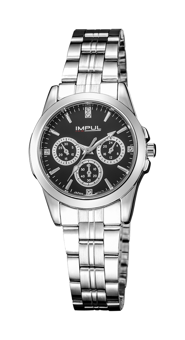IMPUL Classic Ladies silver black