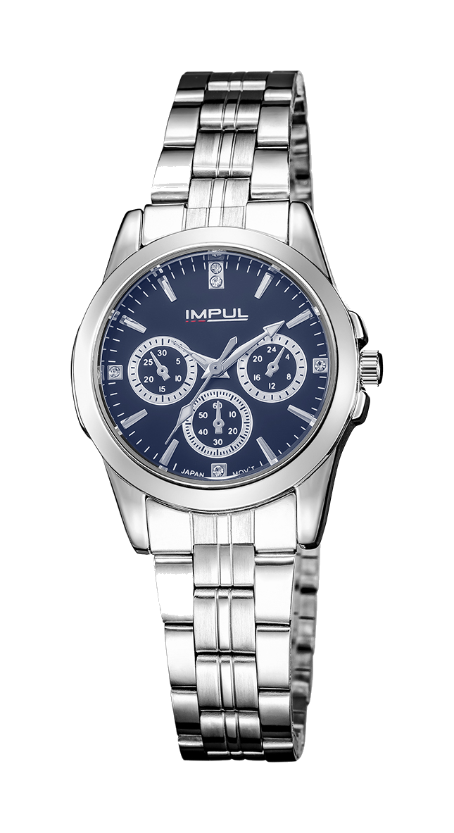 IMPUL Classic Ladies silver blue